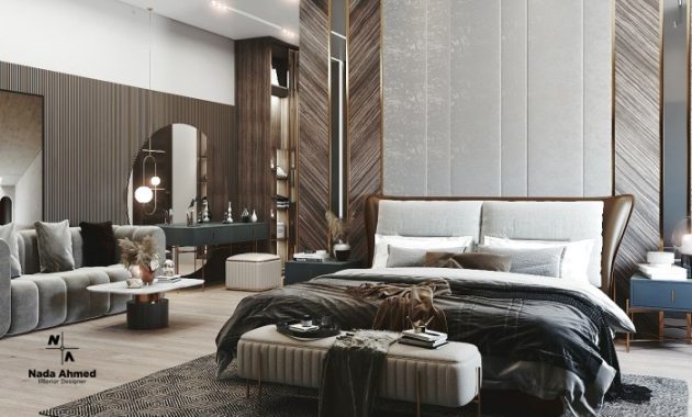 Modern design master bedroom