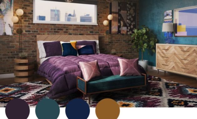 Jewel tone bedroom design