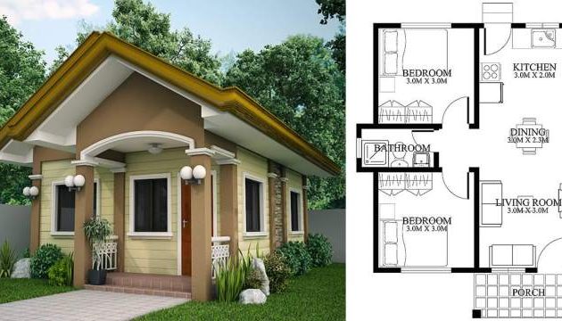 2 bedroom 1 bath house design