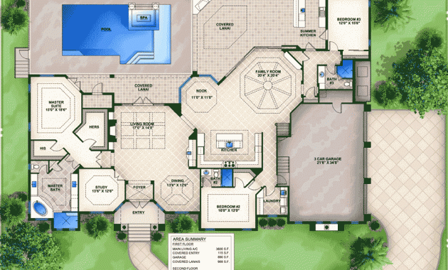 5 bedroom house plan design